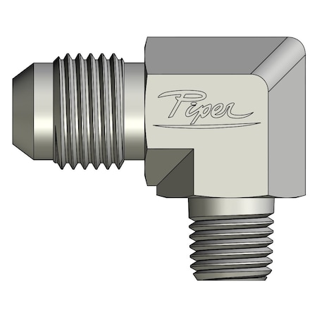 Piper 3/8in. Male JIC X 1/8in. Male Pipe, 90 Degree Elbow 0190-06-02