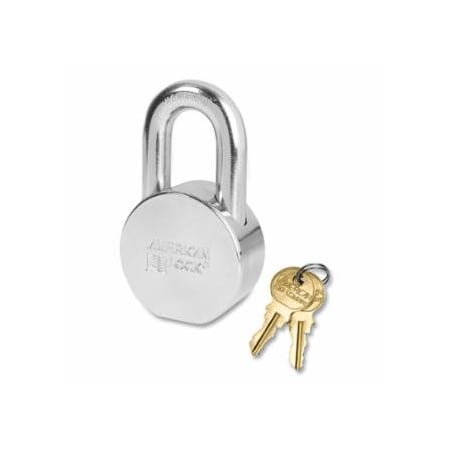 American Lock Solid Steel Padlock, 7/16 in dia, 1-1/16 in L, 3/4 in W, Keyed Alike, Keyed - D318, 6PK 045-AH10KA-D318