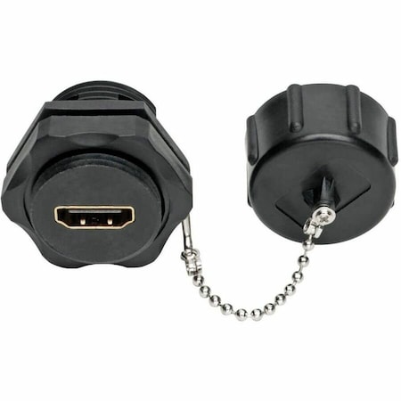 Tripp Lite HDMI Coupler with Ethernet Industrial IP67 Rated Dust Cap F/F 4K P569-000-FF-IND