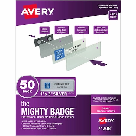 Avery The Mighty Badge by Professional, PK50 71208