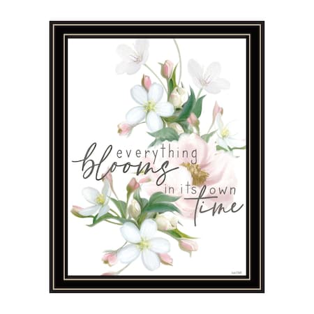 Homeroots Everything Bloom Black Framed Print Wall Art 529820