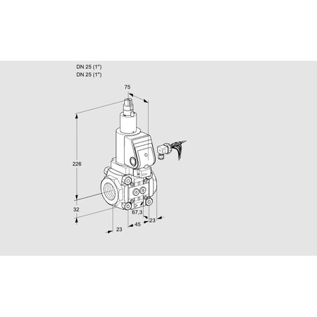 Honeywell Kromschroder Solenoid Valve for Gas/Air, 500 mbar, IP65, EN 161, VAS Series KS88012892