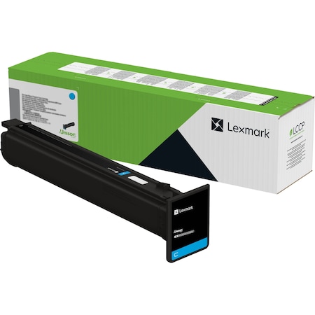Lexmark CS963, CX961, CX962, CX963 Cyan Return Toner Cartridge 46,900 Yield 77L1HC0