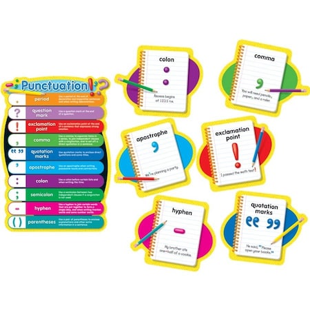 Carson Dellosa Punctuation Bulletin Board Set, Grade K-5 110121