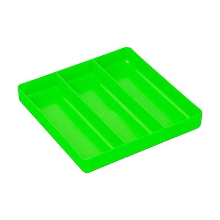 Ernst Manufacturing Drawer Tray, Green, 1 1/2" H, Stackable 5024