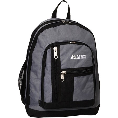 Everest Trading Everest 16.5 in. Double Compartment Backpack 5045-GY