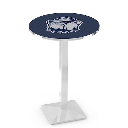 Holland Bar Stool Co 36" Chrome Georgetown Pub Table, 36" dia. Top L217C3636Grgtwn