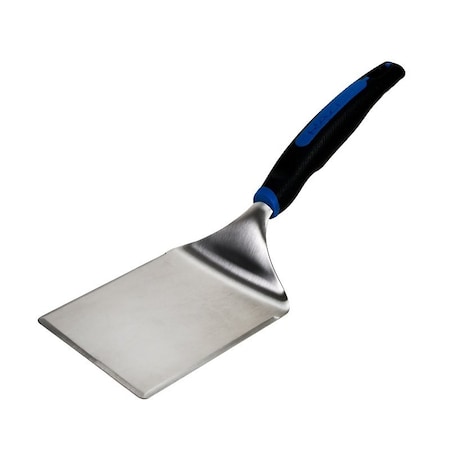 Mr Bar-B-Q Products Extra Large Griddle Spatula, SS Blade, SS, Rubber Handle, 14.88 in OAL 08802RZ