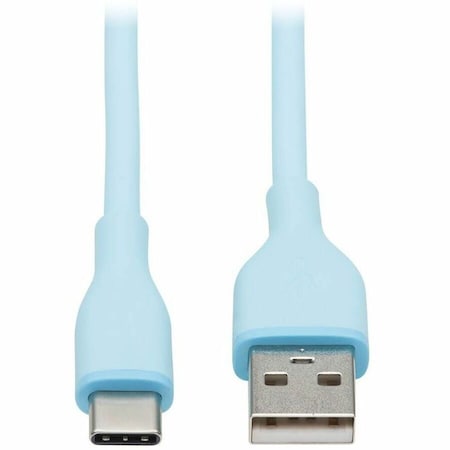 Eaton EATON USB-A To USB-C Antibacterial Cable, USB 2.0, Ultra Flexible M/m U038AB-006-S-LB
