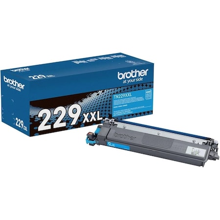Brother Super High Yield Cyan Toner Cartridge 4,000 Yield TN229XXLC