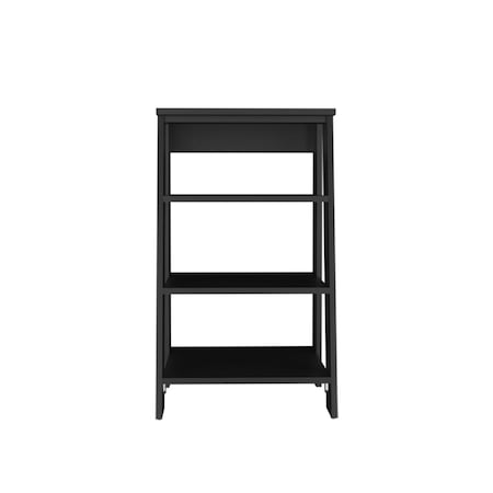 Homeroots 17" Black Wood Freestanding Bathroom Vanity 571350