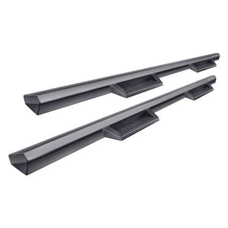 Black Horse IMTOTACC Impact Cab Length Grey Side Steps for 2015-2019 Toyota Tacoma BLK-IMTOTACC