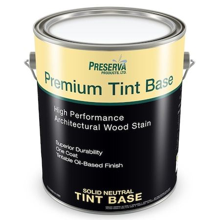 Premium Tint Base Gal Preserva Products, Ltd. Clear Base True Oil Based Stain and Sealer, Solid Neutral Base 46101