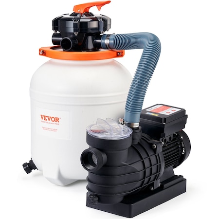 Vevor Sand Filter Above Ground with 1/2HP Pool Pump 3000GPH Flow 12" 6-Way Valve HCP370A