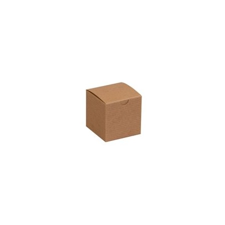 Bubblefast 100-3 x 3 x 3'' Kraft Gift Boxes, 100PK BFGB333K