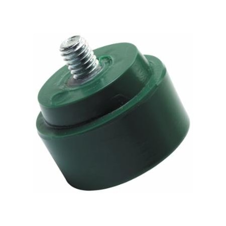 Nupla Hammer Striking Tip, 1-1/2 in, Flat, Tough, Vinyl, 2PK 545-15-154