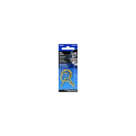 Hillman Cup/Picture Hook Brass-Plated Gold 1 lb Brass-Plated 122315