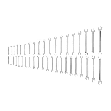 Combination Wrench Set 41Piece 14  114 in 6  32 mm Common Sizes