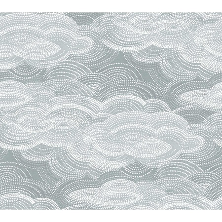 A-Street Prints Vision Slate Stipple Clouds Wallpaper 4122-72404