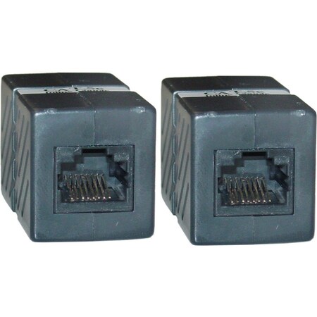 Cable Wholesale CAT5E (RJ45) Female / Female Inline Unshielded Coupler, Black 30X6-02400BK