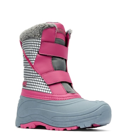 Ranger Youth Winter Boot, 10 M, 8 in H, Pink and Gray RGSBC40