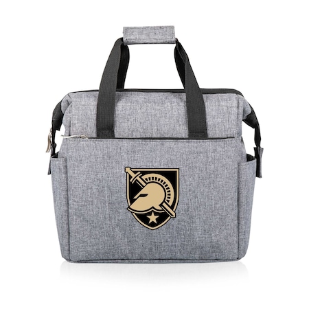 Picnic Time Family Of Brands NCAA Army Black Knights On The Go Lunch Bag Cooler - Soft Cooler Lunch Box, Heathered Gray 510-00-105-764-0