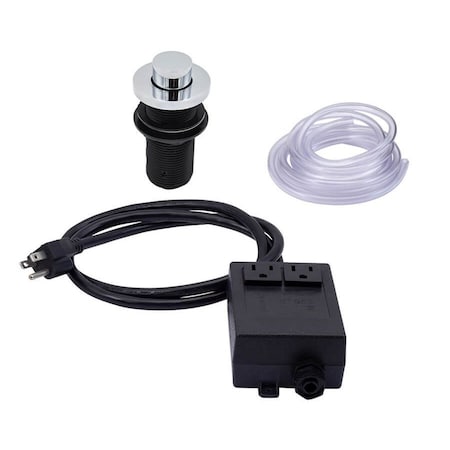 Mountain Plumbing Round Deluxe Raised Waste Disposer Air Switch with Freedom Mount MT957R/CPB