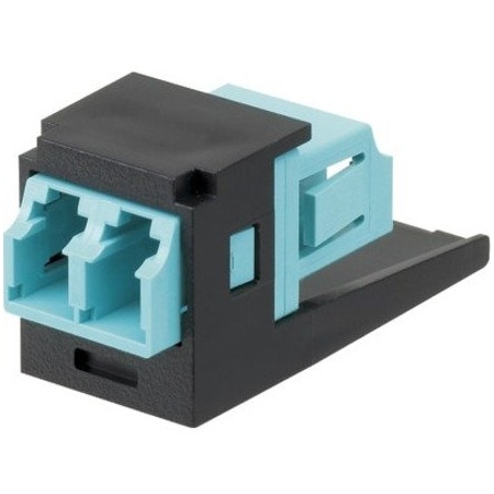 Pannet Adapter, Multimode Duplex LC Fiber, Black CMDSAQLCZBL