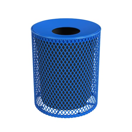 Leisure Craft Outdoor Receptacle, 32 Gal, Blue 32EXPLNSML-BLUE