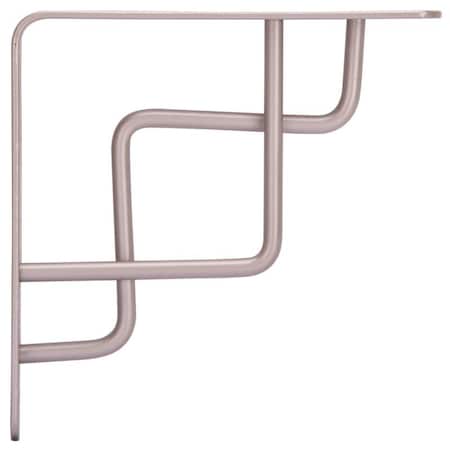 Prosource Contemporary and Decorative Shelf Bracket, 132 lb/Pair, 6-1/8 in L, 6-1/8 in H, Steel SB-025PS