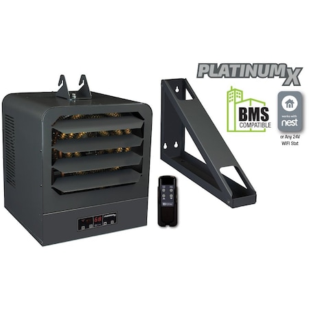 King Electric KB PLATINUMX BMS UNIT HEATER, 480V 10KW 1-3PH, 24V CONTROL KB4810-3MP-PLTMX-BMS