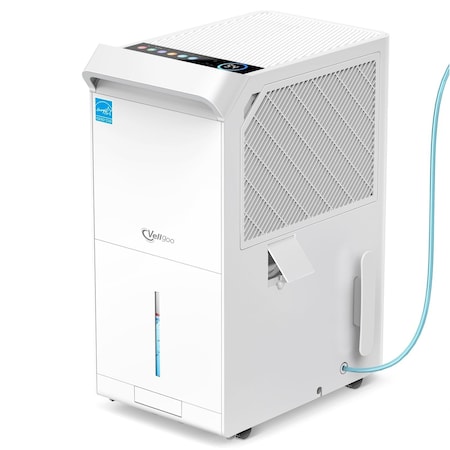 Edendirect 120 pt. 8,000 sq. ft. Energy Star Dehumidifier for Basement with Pump, Drain Hose, Sleep Mode ZRB0D78GJ438