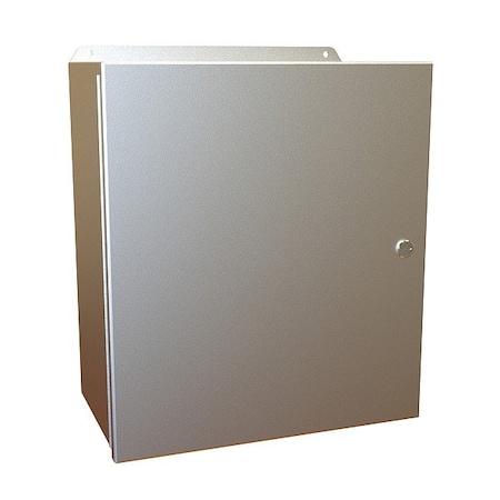 Hammond Latches Electrical Enclosure, 16 in H, 8 in D, 14 in W, 12, 13, 3R, 4, 4X, Aluminum EJ16148AL