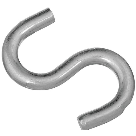 National Hardware S-Hook, 140 lb Working Load, 0.9 in Dia Wire, Steel, Zinc N273-433