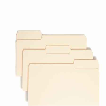 Smead SuperTab File Folders, 1/3 Cut Top Tab, Legal, Manila, 100/Box 15301