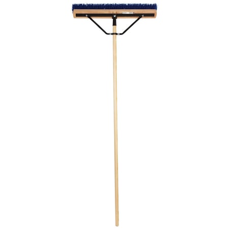 Dqb 24'' W.x65'' L. Metal Handle Hvy Dty Contractor Push Broom 9942