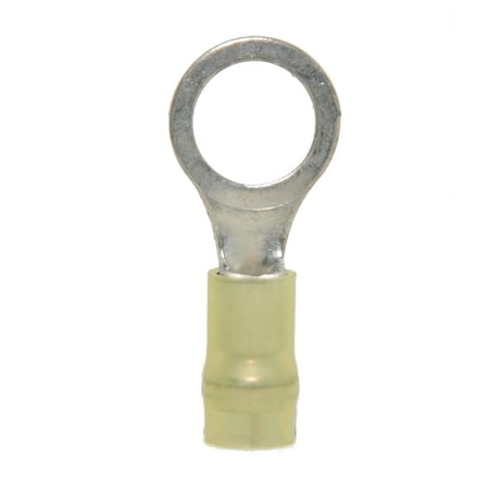 Hillsdale Terminal Ring Terminal, 3/8 in Stud Size, 10 AWG, 600 V, Nylon Insulated, 500 PK 30260