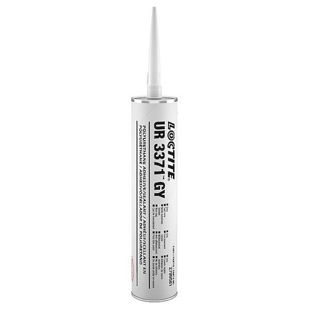 Loctite Polyurethane Sealant, 10 oz, Cartridge, Gray, UR 3371 2799581