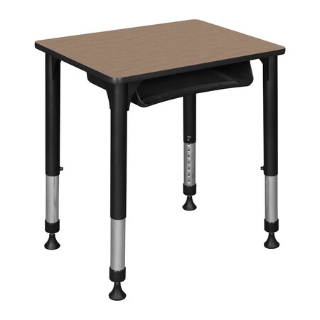 Regency Adjustable Height Classroom School Desk W/ Book Storage, 26 in W X Metal, Plastic, Laminate RSDBX18526NO