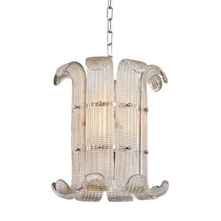Hudson Valley Lighting Brasher 4 Light Pendant 14.5 In. Polished Nickel 2904-PN