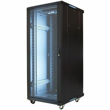 Video Mount Products 19" Equipment Rack Enclosure - 27U with Fans, Casters EREN-27E