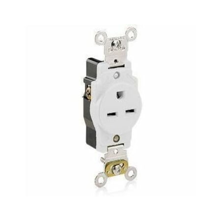 Leviton PlugsandReceptacles, 15A, 250VAC, Wht, Nylon 5661-W