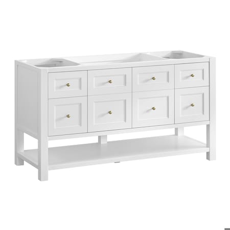 James Martin Vanities Breckenridge 60 in. Single Vanity, Bright White 330-V60S-BW