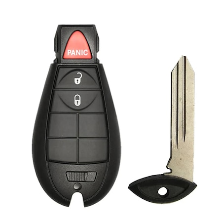 Aks Keys 2008 - 2020 Chrysler Dodge Jeep Remote Fobik Key Shell Case 3 Buttons for FCC# IYZ-C01C RS-DODGE-08