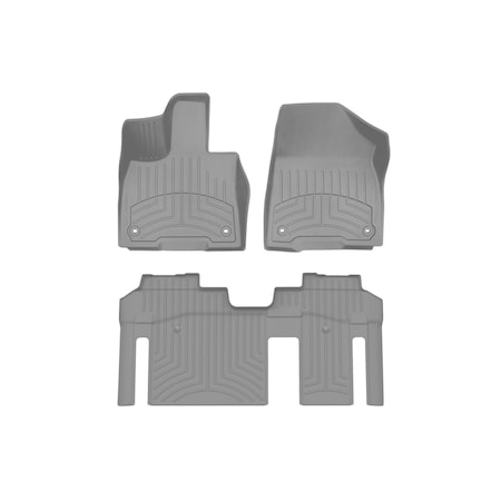 Weathertech Grey, Front and Rear FloorLiner HP 461641-1-3IM