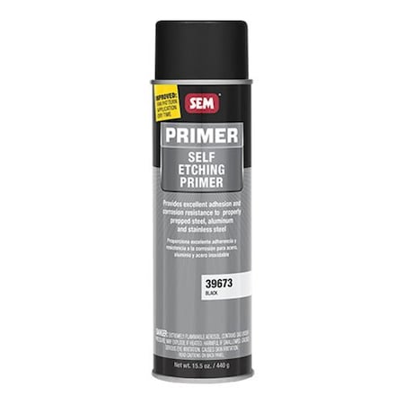 Sem Self-Etching Primer, 20 oz Aerosol Can, Gray, 59.53% VOC 39683