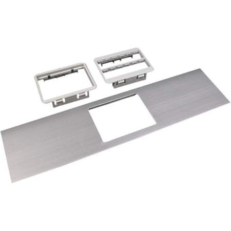 Wiremold Open Cover Plate, Gray, Aluminum ALA-MABRT