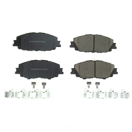 Powerstop Power Stop - Front Z17 Low-Dust Ceramic Brake Pads with Hardware 17-2176