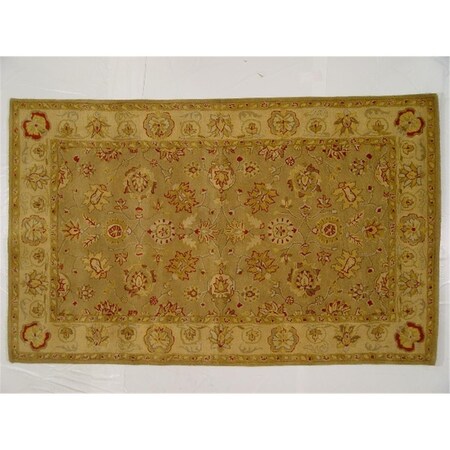 Lifestyles LS-RM21 8 x 11 ft. Kavera 100 Percent Long Fiber Wool Hand Made Rug- Tan Hue LS-RM218X11