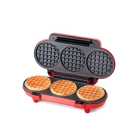 Betty Crocker Betty CrockerMini Multi-Waffle Maker, 1200W Kitchen Appliance for Home and Kitchen, Red BC-5886R